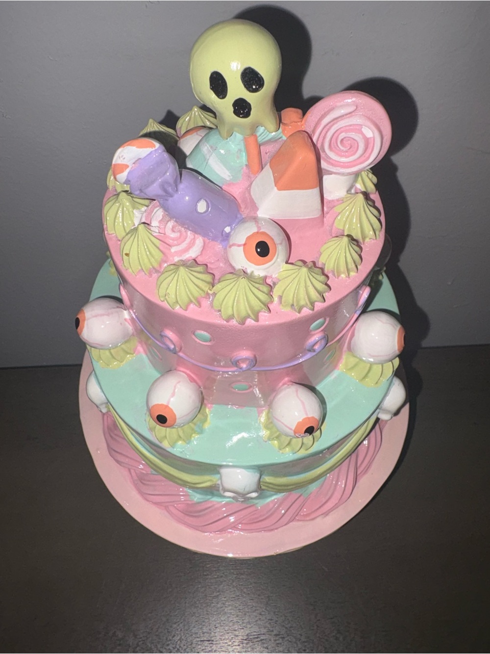 Summerween Halloween Pastel Faux Cake Eyeballs Candy